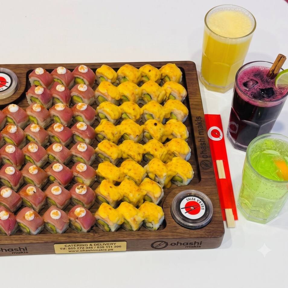 Combo x60 makis + 3 bebidas