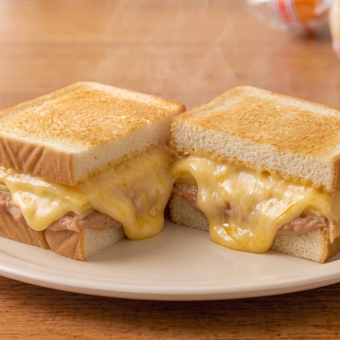 Sándwich de Frijoles con Queso