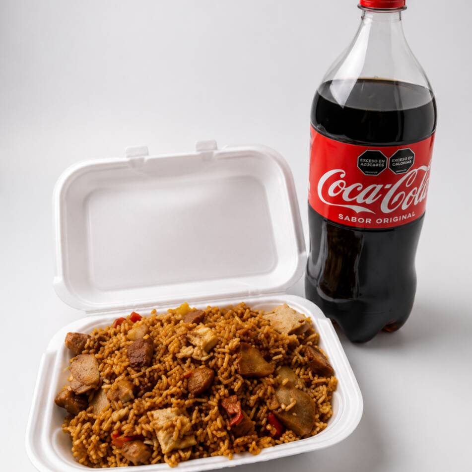 Combo para 3 de Arroz Paisa + Coca cola 1.5 litros