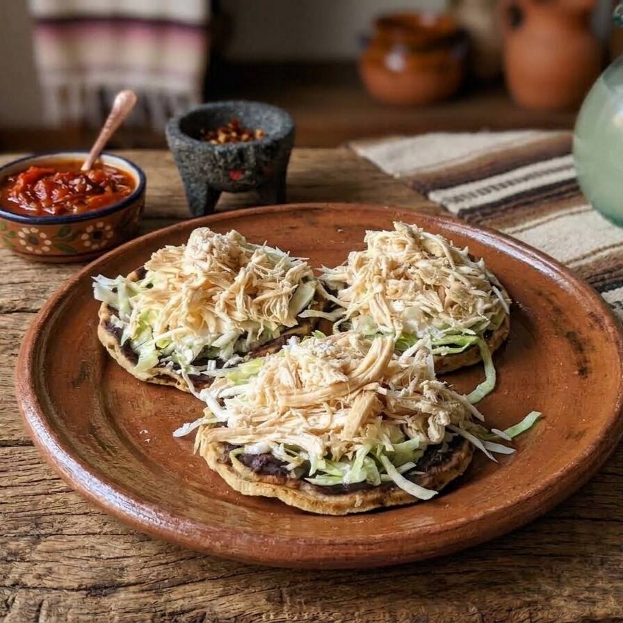 Sopes de Pollo