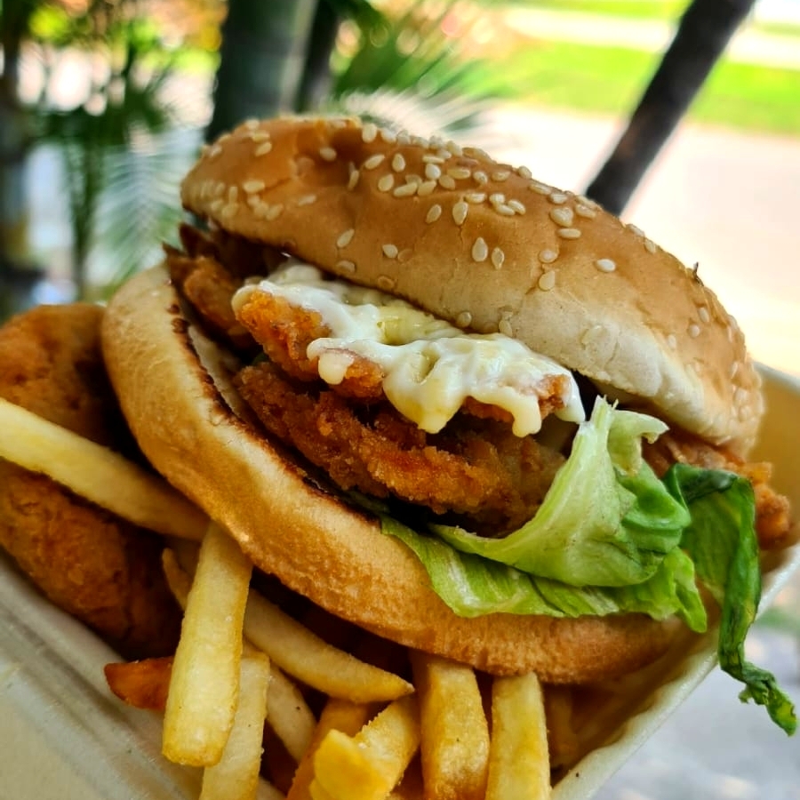 Hamburguesa Clásica de Pollo