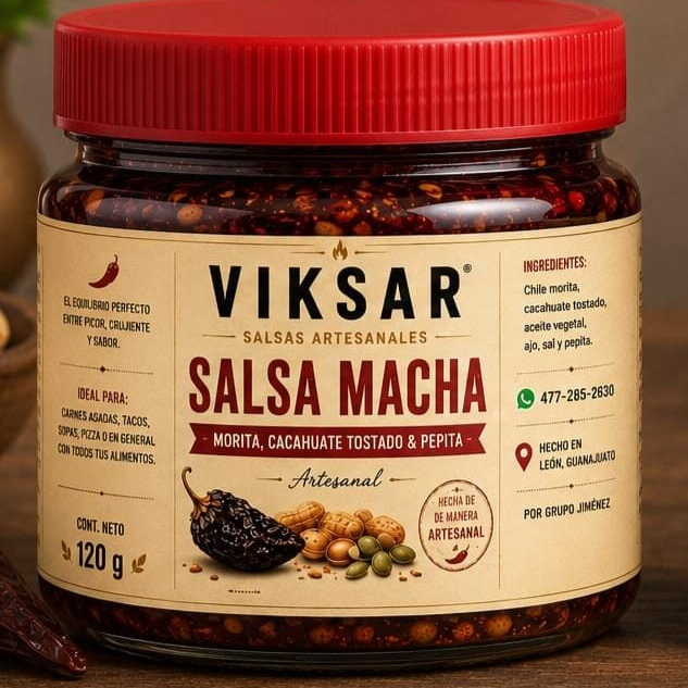 Salsa Macha pepita cacahuate chile morita