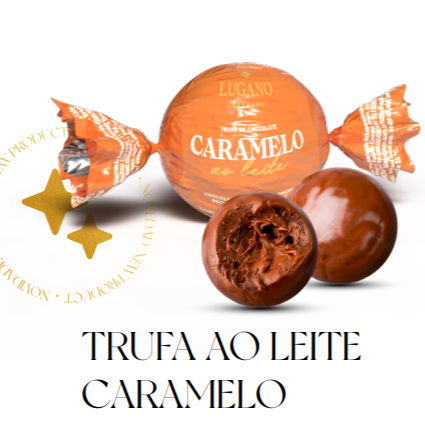 Trufa de chocolate ao leite com recheio de caramelo 14g