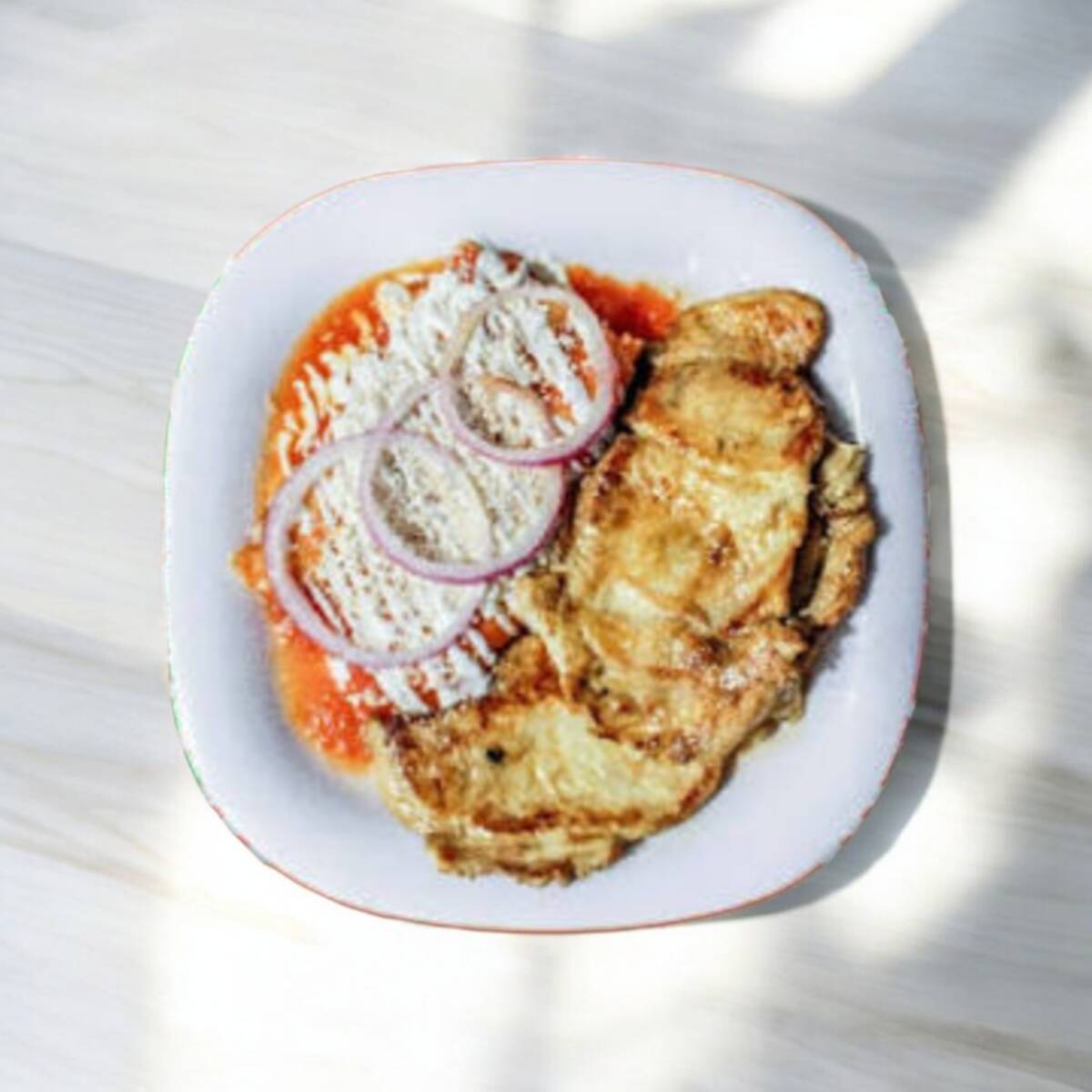 Enchiladas Rojas Con Pollo Asado