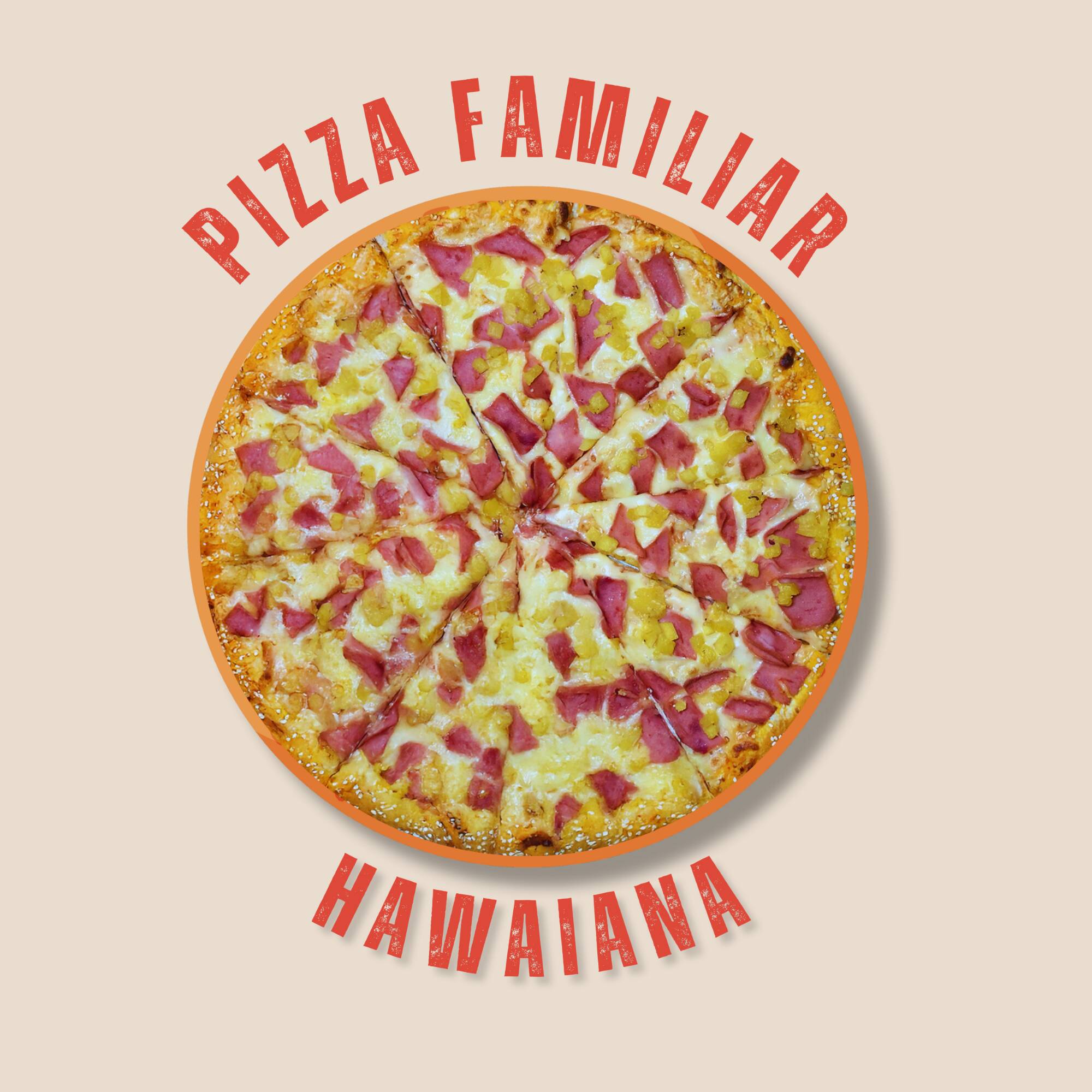 PIZZA FAMILIAR HAWAIANA