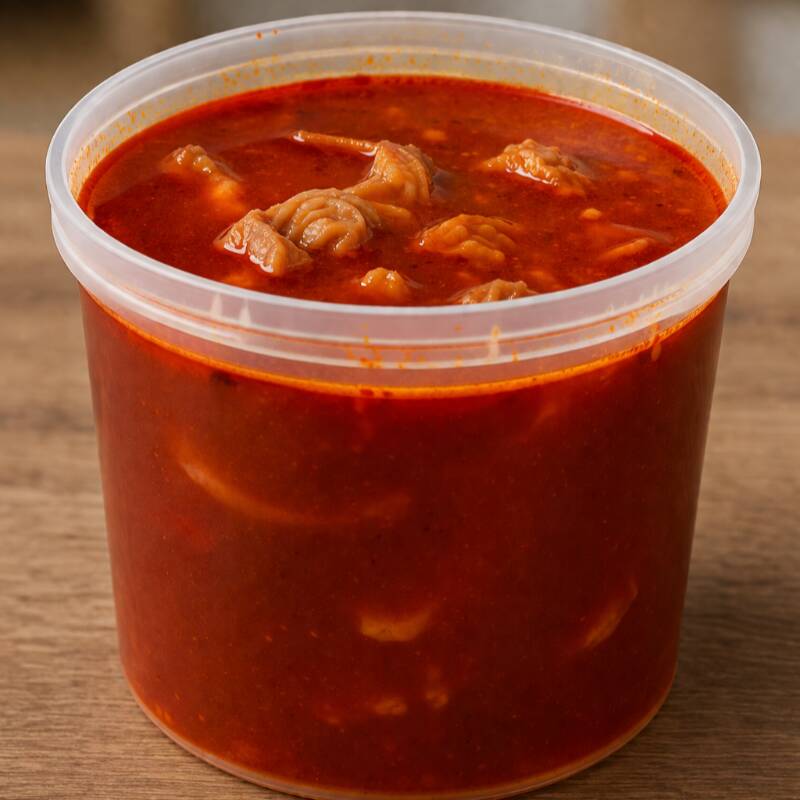 Consomé Rojo con Menudencias 1L