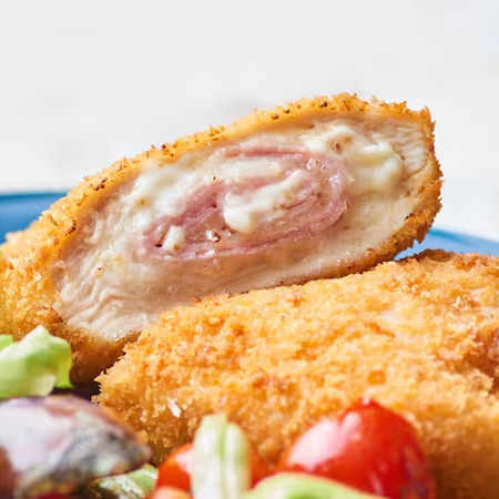 Steak de frango recheado de queijo e presunto, cream cheese, alface americana, molho especial servidos em uma tortilla taco soft chapeada, uaaaaauuuuuuu!!!!!!!!!!!!!!!!!!!!!