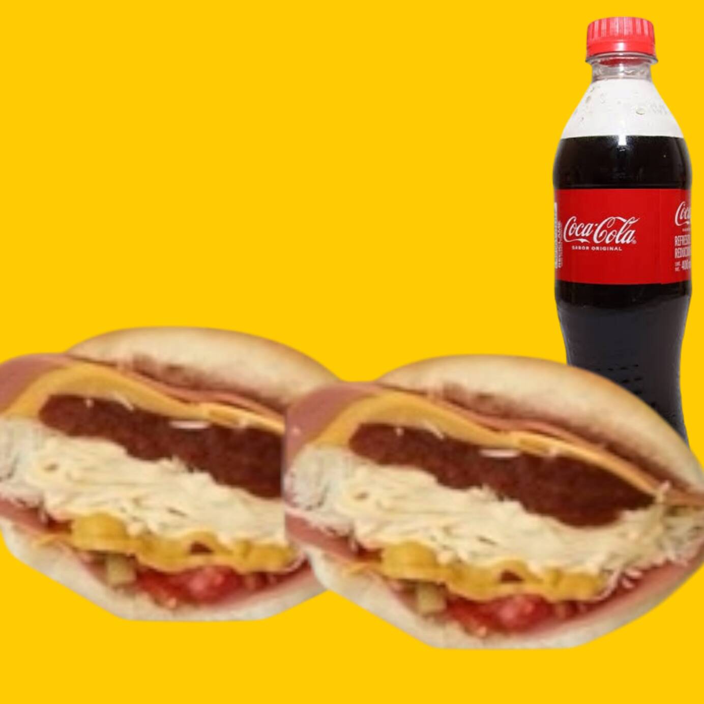 2 tortas frías y bebida