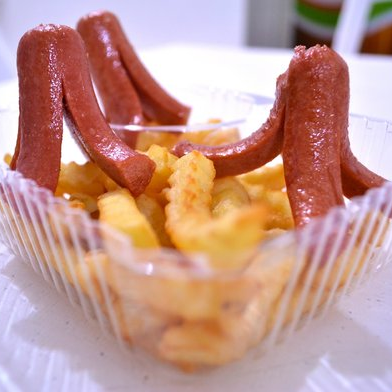Salchipulpos con Papas