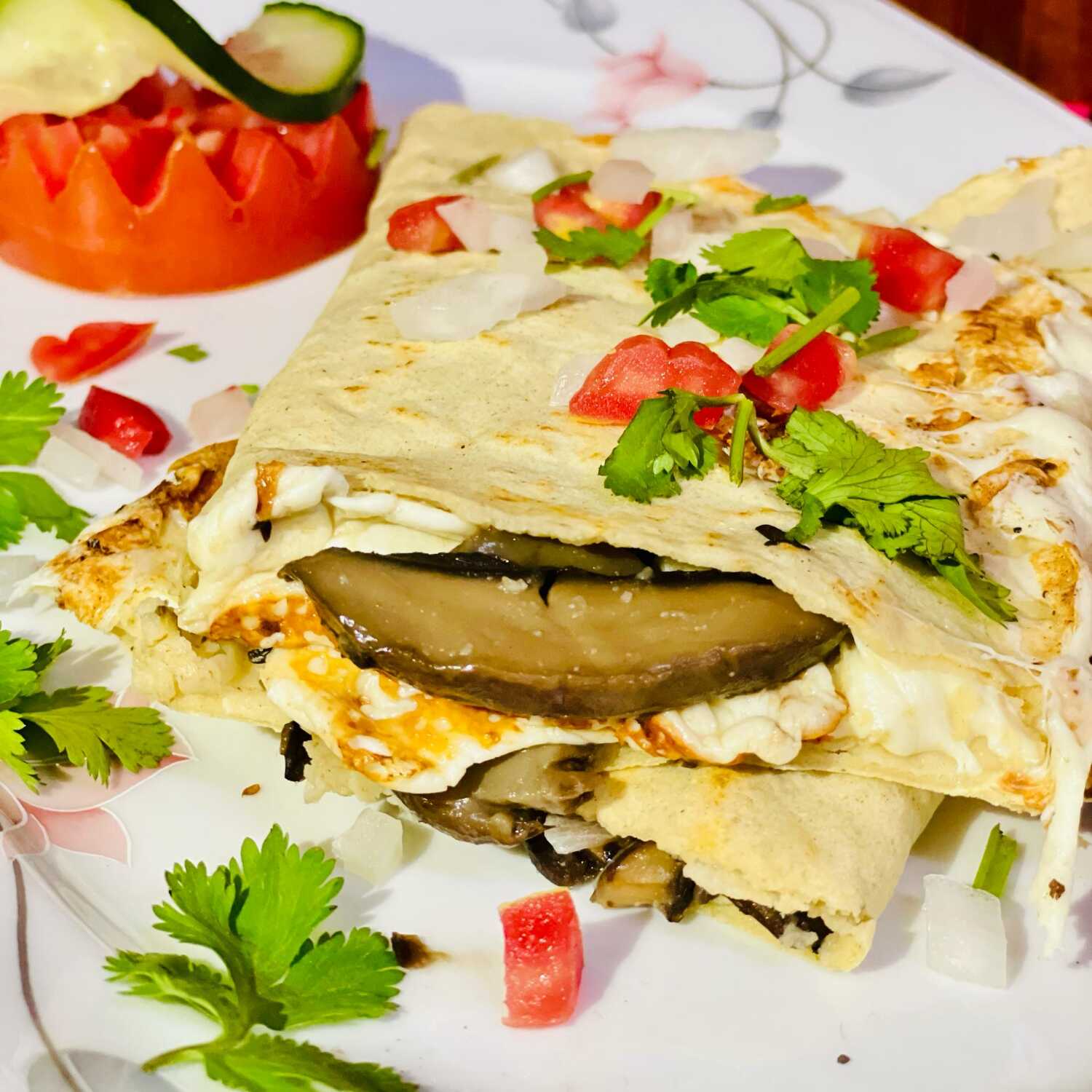 Quesadilla de Champiñón+Quesillo