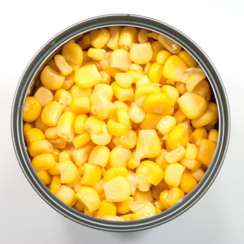 Lata de milho em conserva