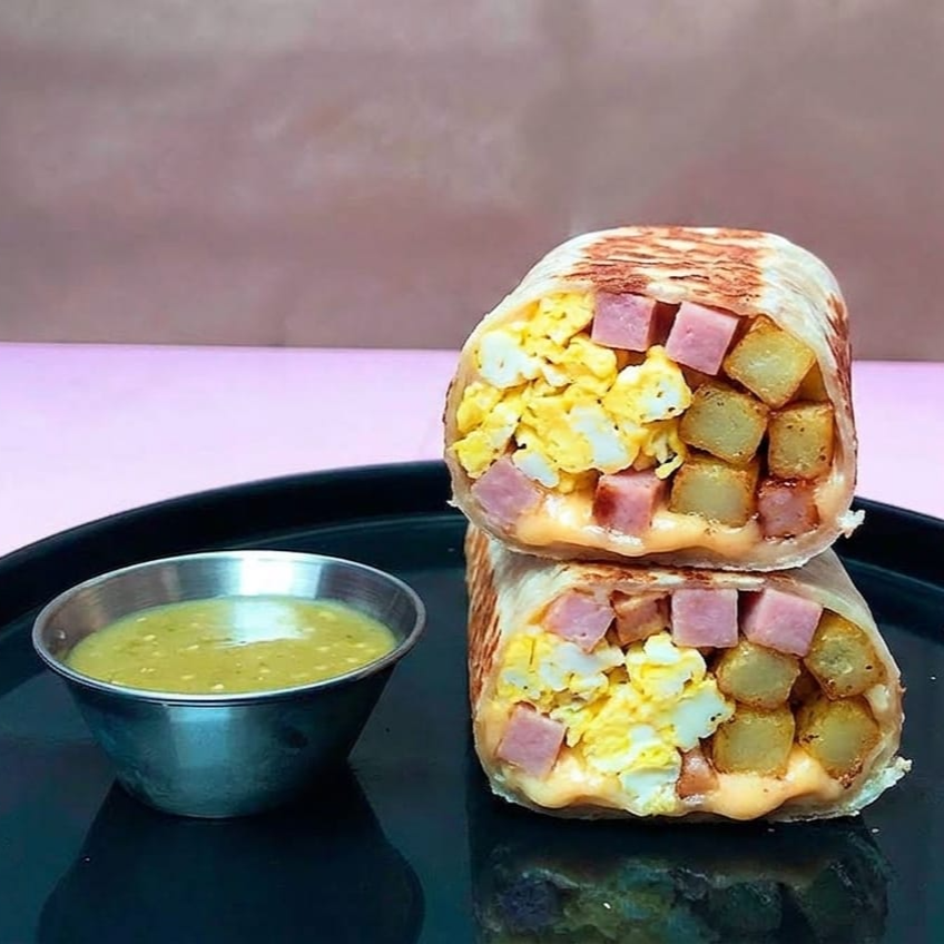 Burrito de Huevo con Jamón y Papa