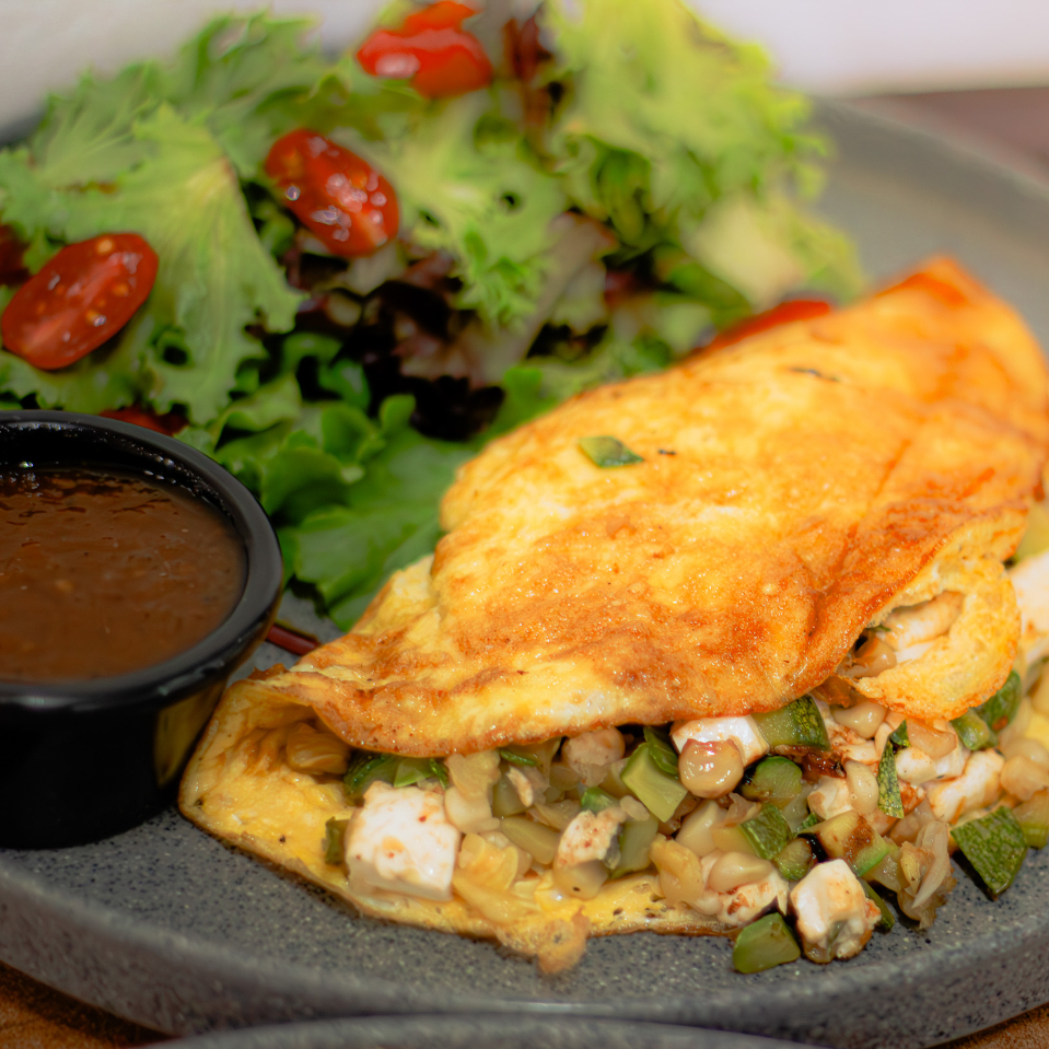 Omelete de vegetales