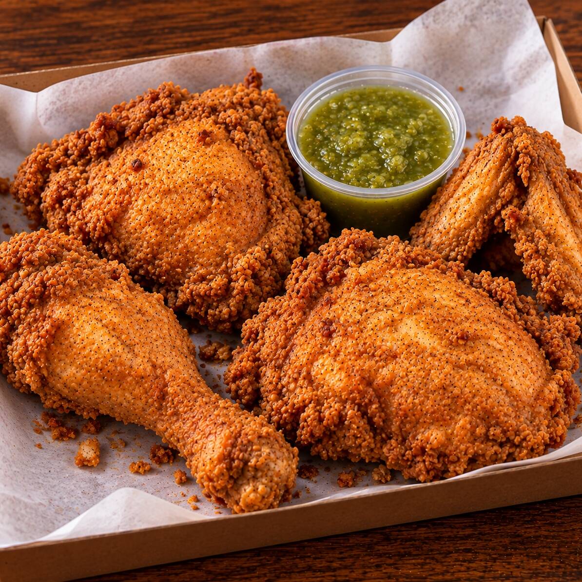 4 Pz de Pollo.