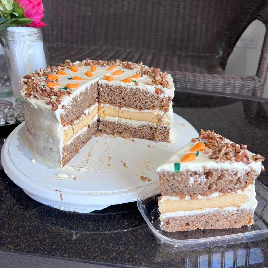 Rebanada de Zanahoria Flan Napolitano
