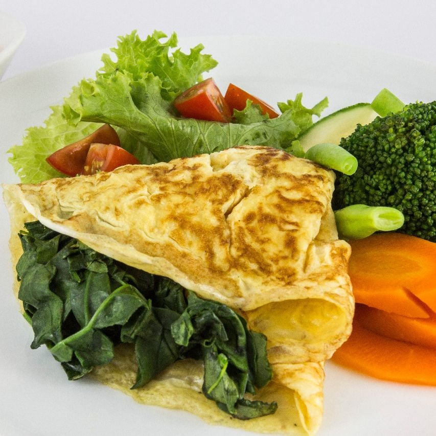 Huevos con Espinacas