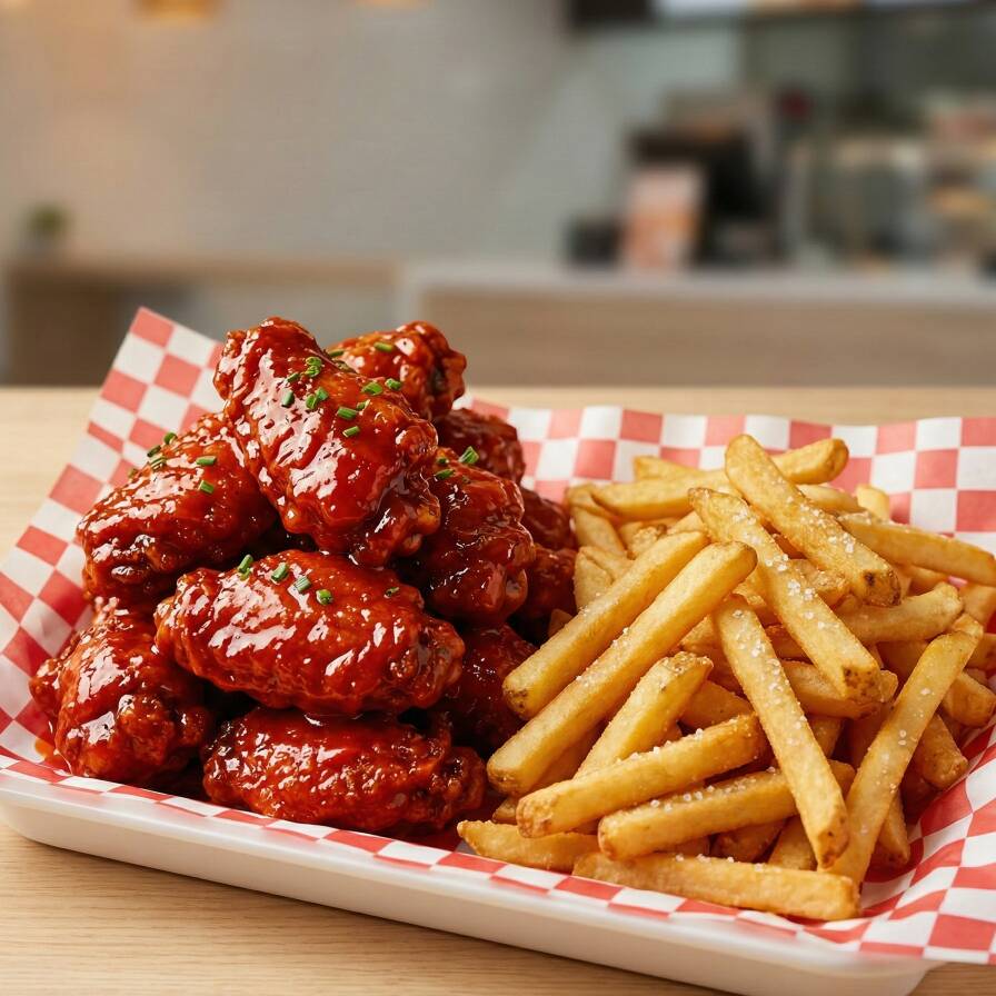 Orden de Alitas (5 pz) + Papas