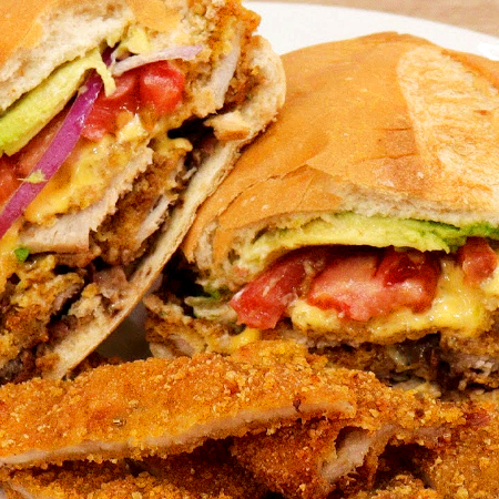 🍔 Torta de Milanesa de Pollo