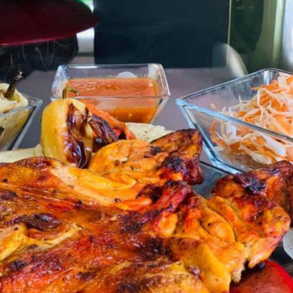 POLLO ASADO AL CARBON