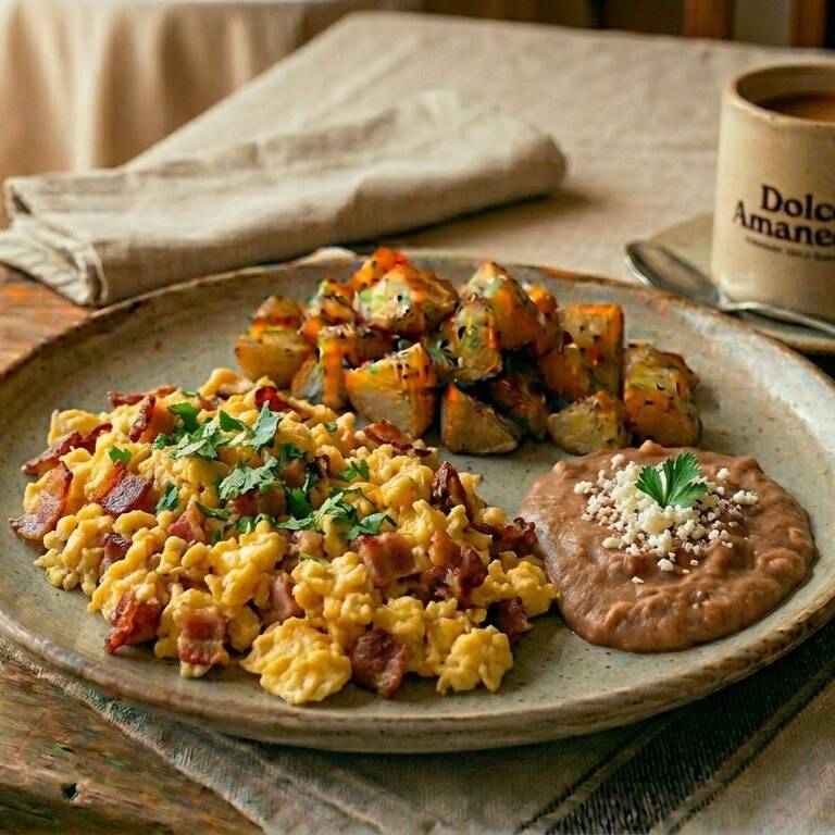 Huevos Revueltos con Tocino