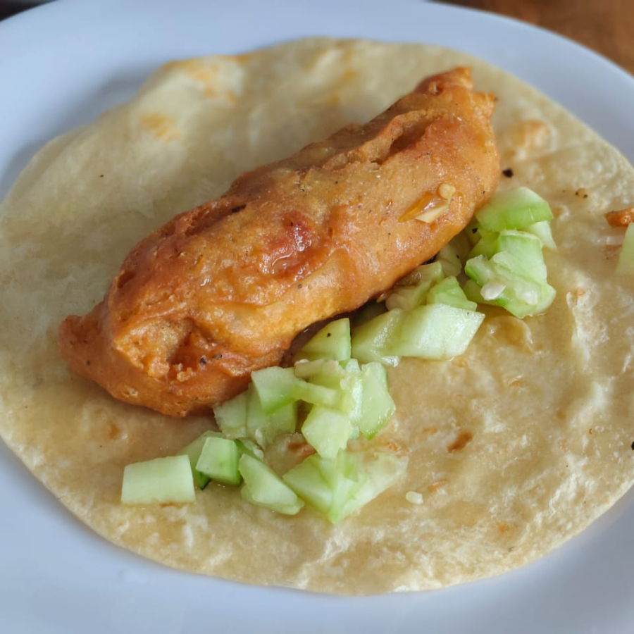 TACO REBOSADO DE PESCADO