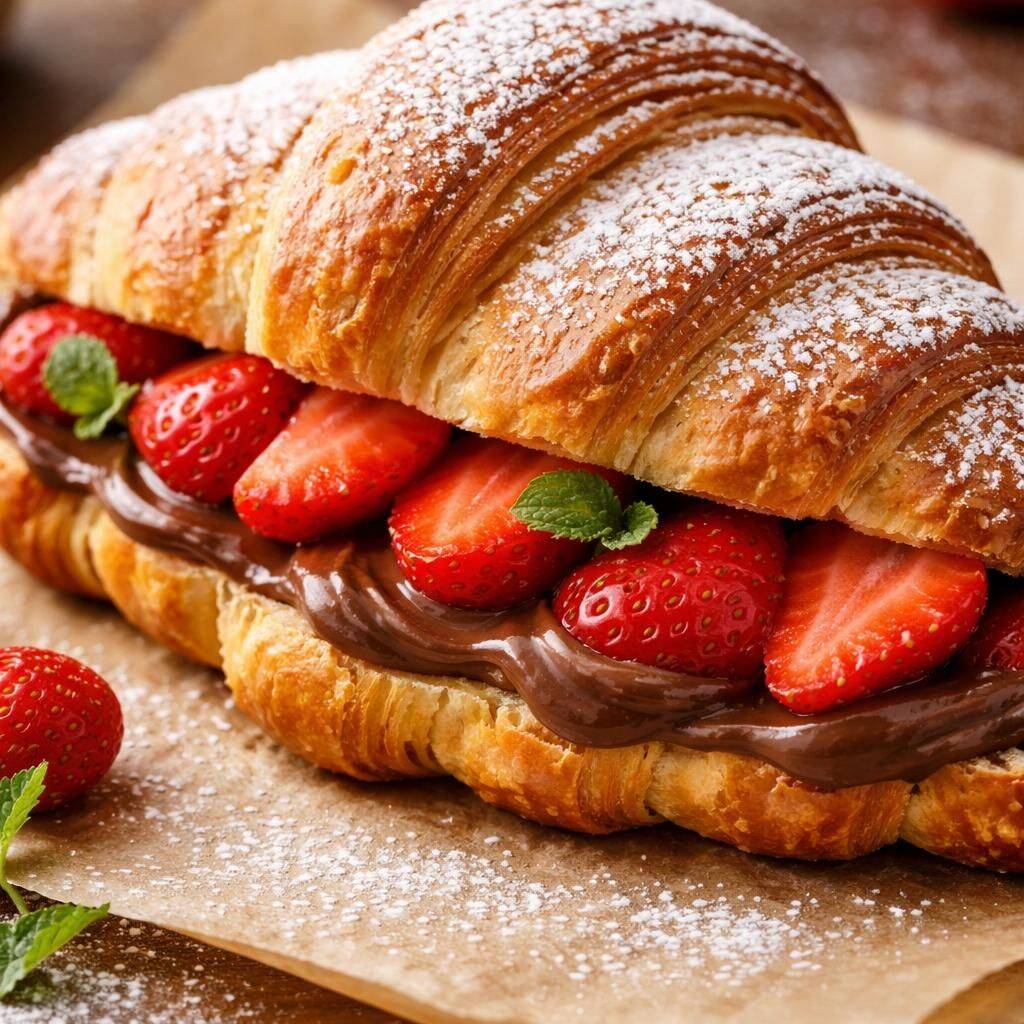 Croissant Fresa Nutella