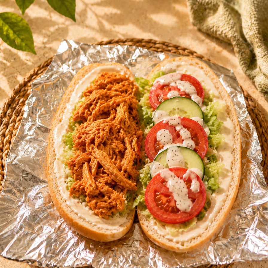 Torta de Tinga de Pollo