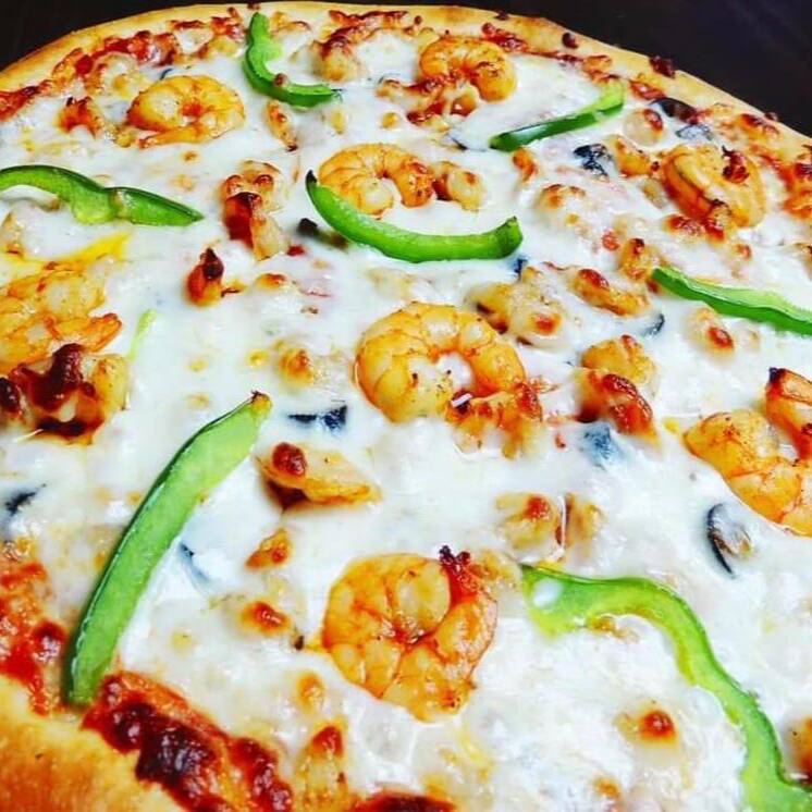 Pizza Mediana Camarón