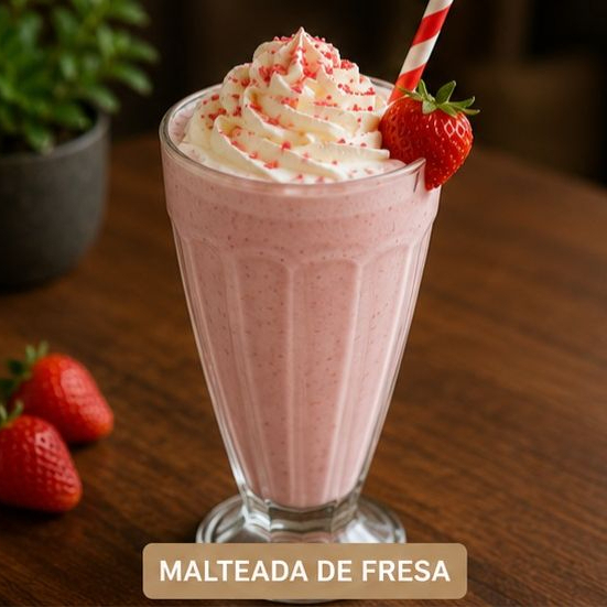 Malteada Fresa
