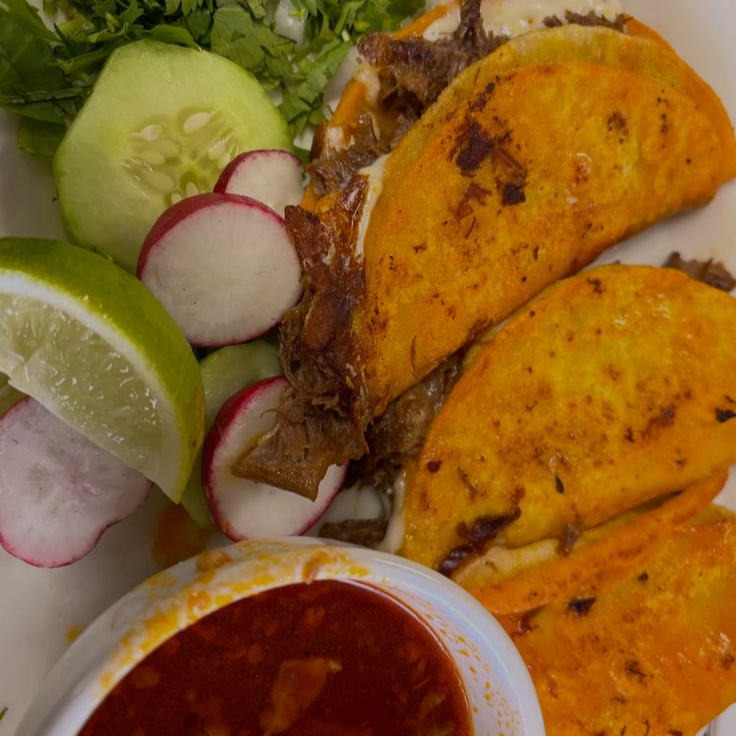 Tacos de birra dorado
