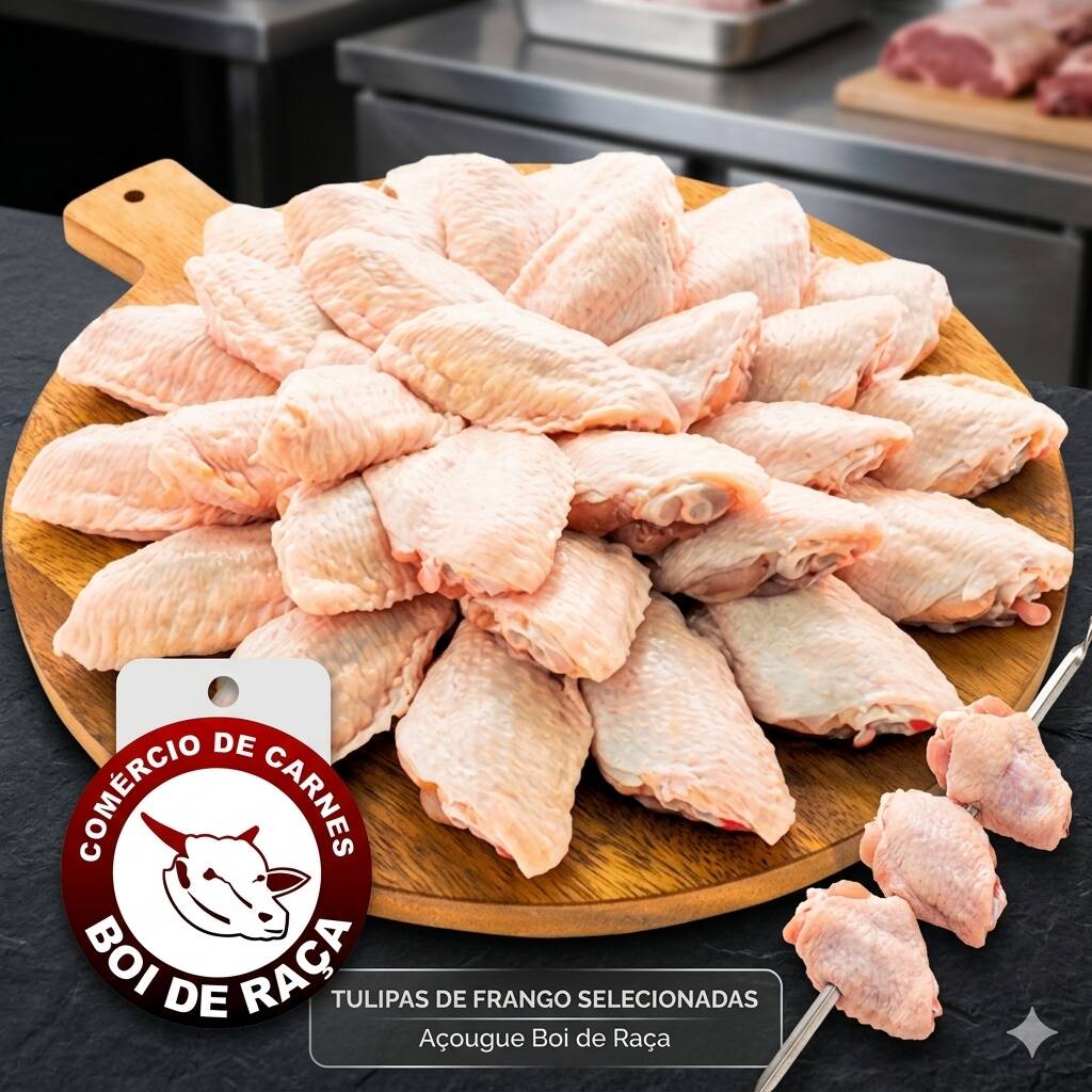 A tulipa é uma carne suculenta e saborosa, perfeita para churrascos e grelhados, com um sabor marcante.