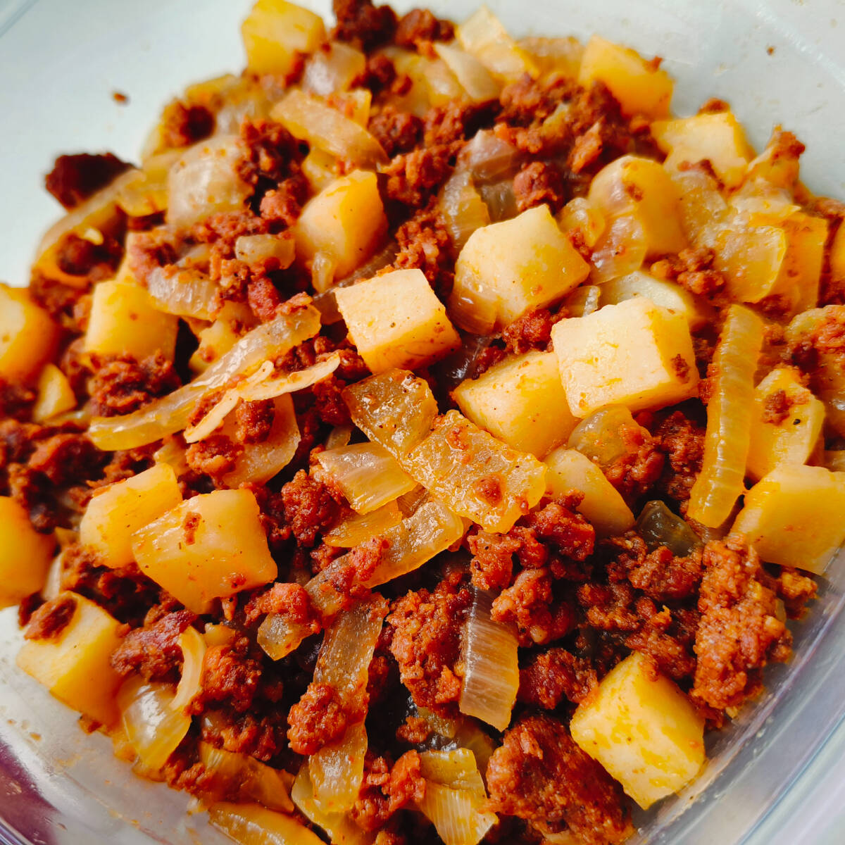 Taco de Longaniza con Papa