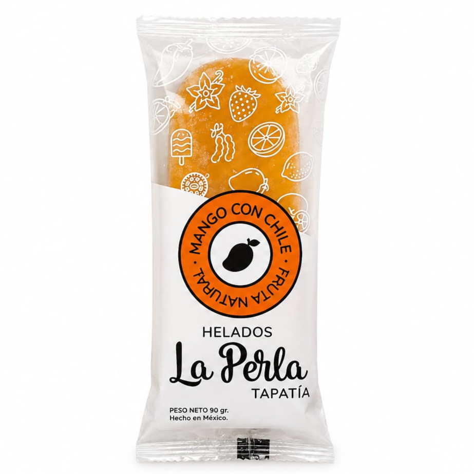 Paletas de Hielo - Mango con Chile