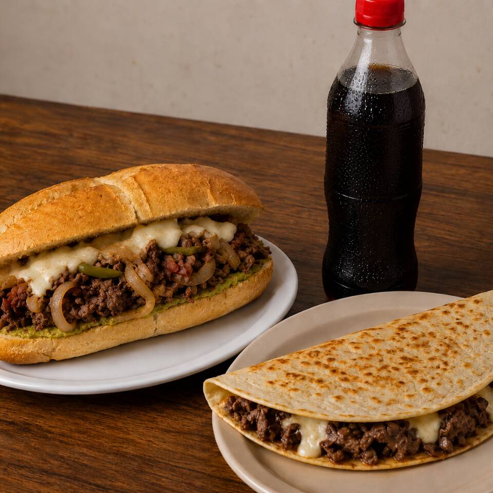 Duo Arrecho Res Asada con Coca Cola