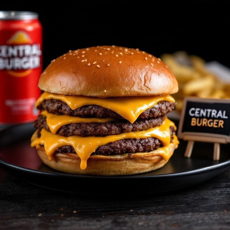 Mini Smash Burger Triple Carne + Bebida
