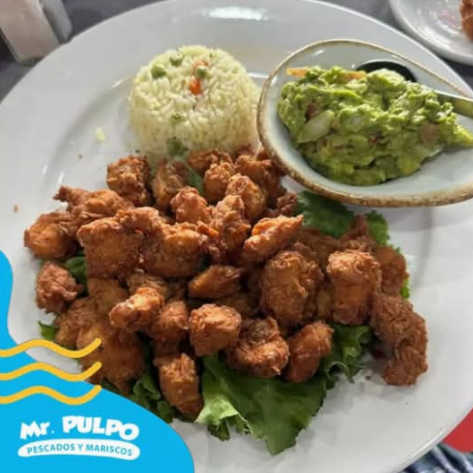 Pulpos Fritos con Guacamole