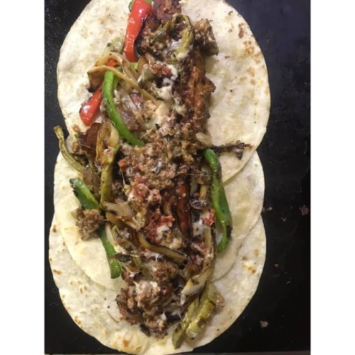 Queso carne campechano