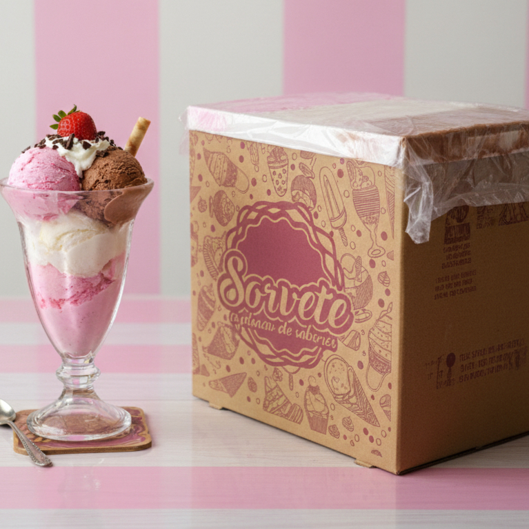 Delicie-se com a harmonia perfeita de morango, Baunilha e chocolate em cada colherada. O Sorvete Napolitano é a paixão de três sabores que conquista seu paladar, criando momentos de puro prazer. Irresistível e clássico, ele espera por você!