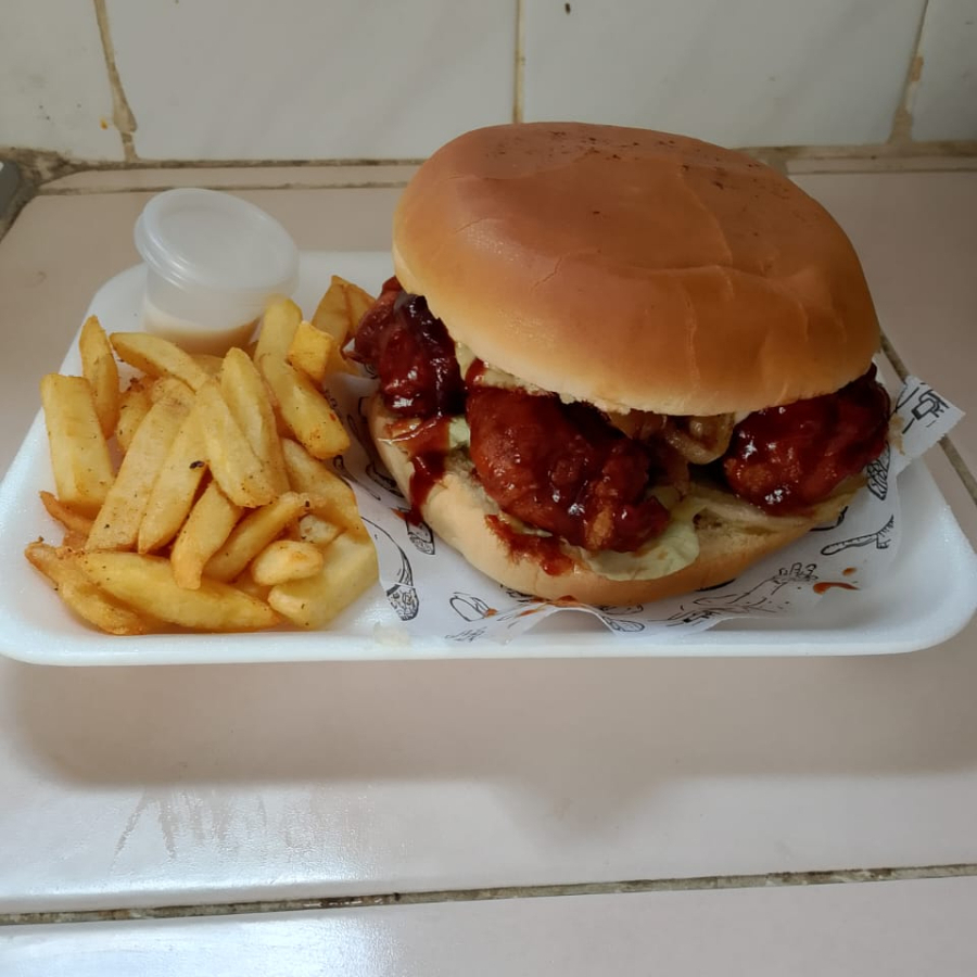 Hamburguesa boneless BBQ