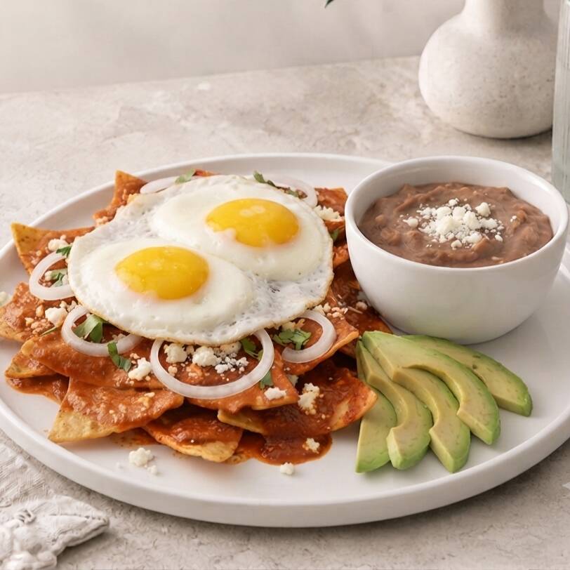 Chilaquiles con huevo