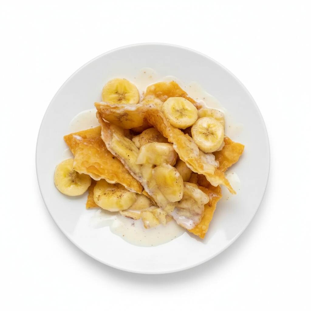 Banana, leite condensado e canela