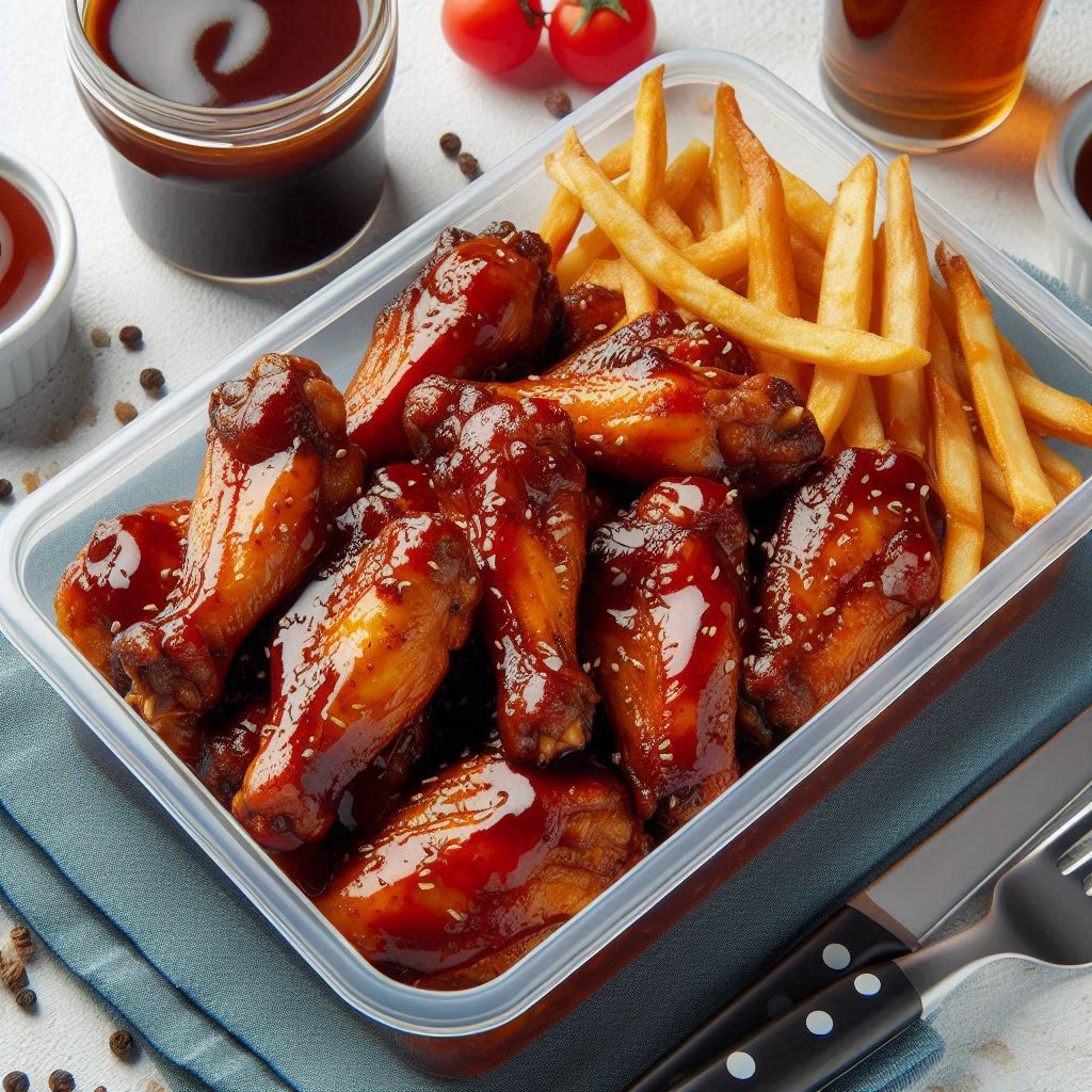 Alitas con Salsa BBQ Personales