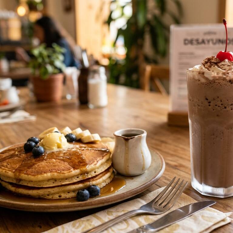 Hot Cakes y Licuado