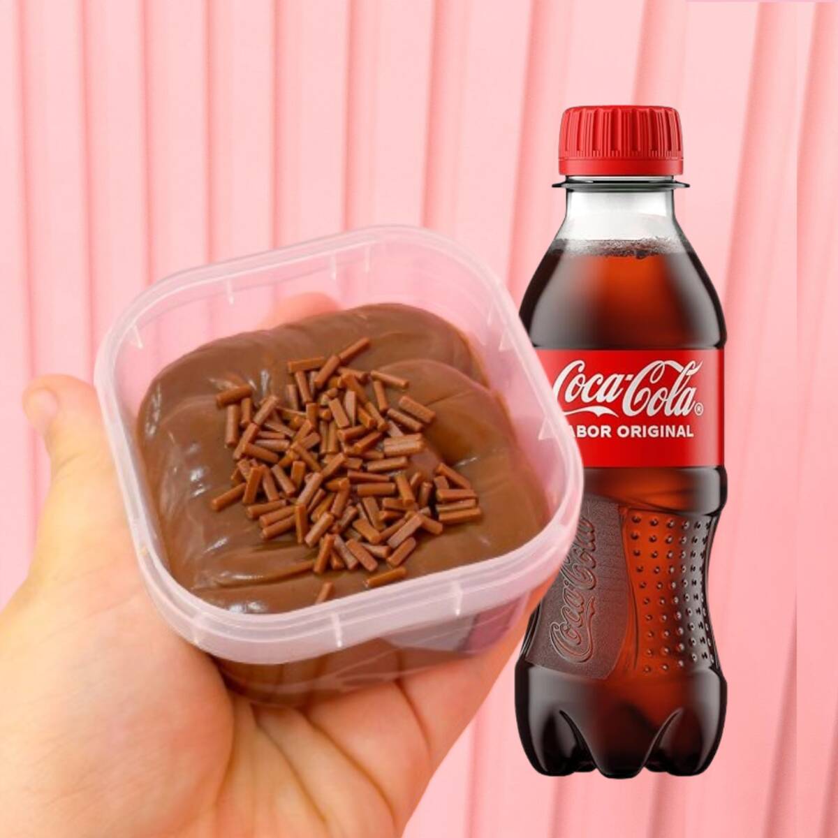 Potinho de Recheio Brigadeiro 100g + Coca-Cola 200ml
