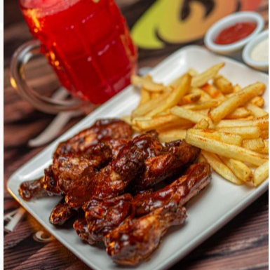 Alitas BBQ o MILMOSTAZA