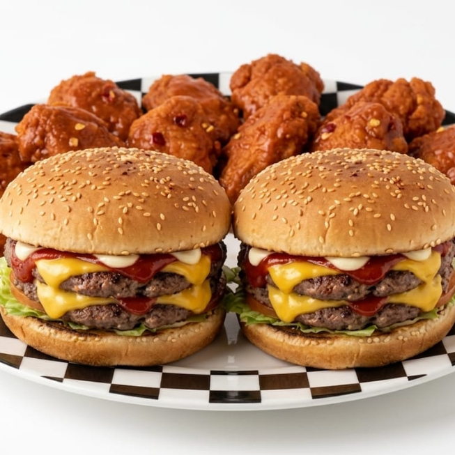 2BurgerDobles + Boneles Jr.