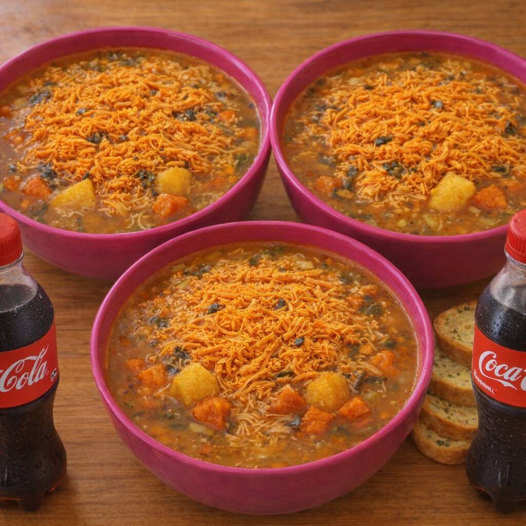 Escolha dois caldos de sua preferencia acompanhados de torradas e Guaraná Antarctica 1,5 litro ou uma coca 600 ML.