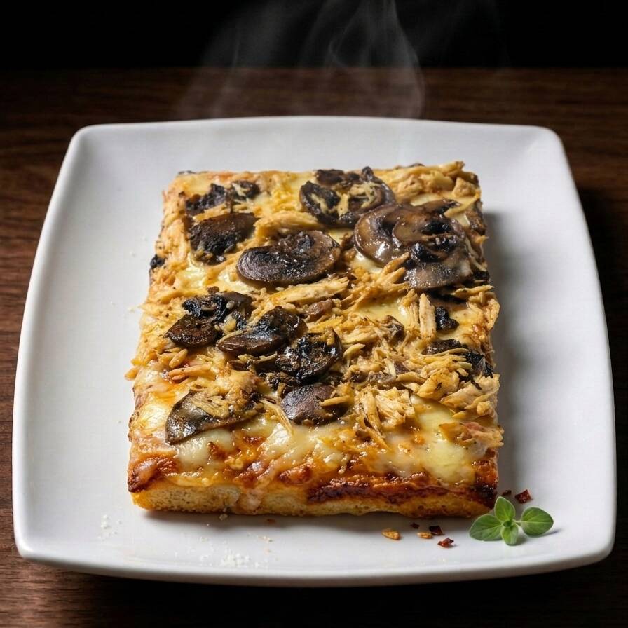 Pizza Pollo Champiñones Personal