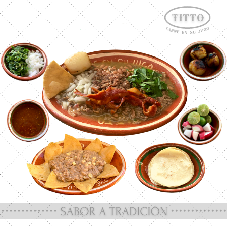 Carne Su Jugo Gde+Agua Chica Horchata "GRATIS"