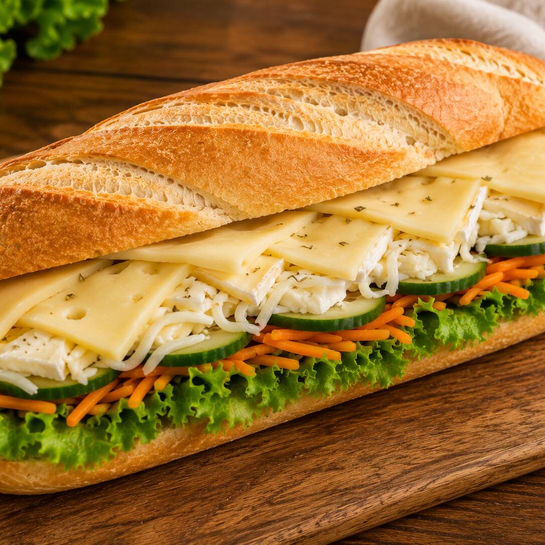 Baguette Tres Quesos